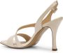 Guglielmo Rotta Rosa Leren Sandalen met Enkelband Beige Dames - Thumbnail 11