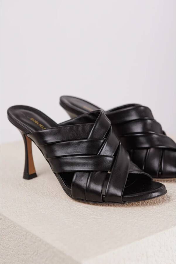 Guglielmo Rotta High Heel Sandals Camelie Nappa Black Zwart Dames