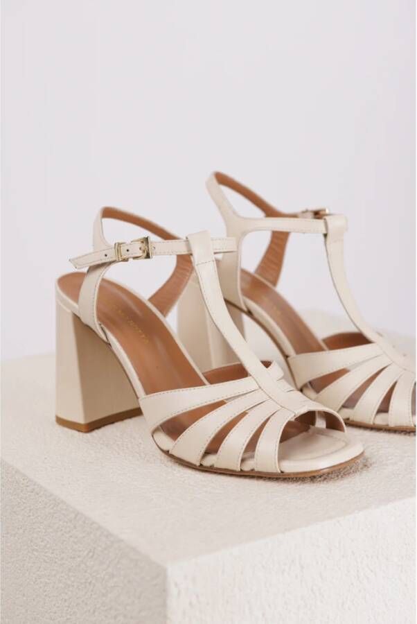 Guglielmo Rotta Sandalen met blokhak van leer