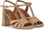 Guglielmo Rotta Sandalen Jersey Beige Heeled Sandal in bruin - Thumbnail 3