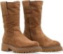 Guglielmo Rotta Beige Suède Enkellaarzen voor Vrouwen Brown Dames - Thumbnail 2