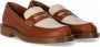 Guglielmo Rotta Tan lederen Pip Brown Loafer Brown Dames - Thumbnail 3