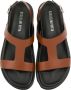 Guglielmo Rotta Thea leren sandalen met gekruiste bandjes - Thumbnail 2