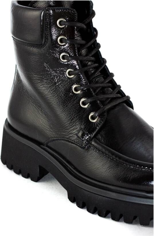 Guglielmo Rotta Zwarte leren veterschoenen