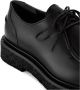 Guglielmo Rotta Zwarte Leren Veterschoenen Lichtgewicht Zool - Thumbnail 2