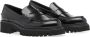 Guglielmo Rotta Zwarte leren instap sandalen Black Dames - Thumbnail 2