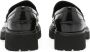 Guglielmo Rotta Zwarte leren instap sandalen Black Dames - Thumbnail 3