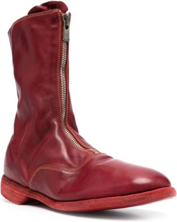 Guidi Ankle Boots Rood Heren