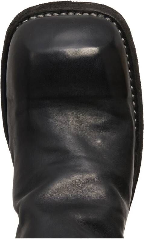 Guidi Leren laars met rits Black Dames