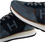 Hackett Luxe Suede Leather Mix Sneakers Blue Heren - Thumbnail 2