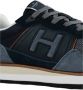 Hackett Luxe Suede Leather Mix Sneakers Blue Heren - Thumbnail 6