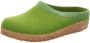 Haflinger Groene Damesslippers Comfortabel Zacht Vilt - Thumbnail 5