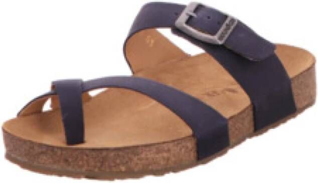 Haflinger Sandalen met bandjes voor dames in effen kleur