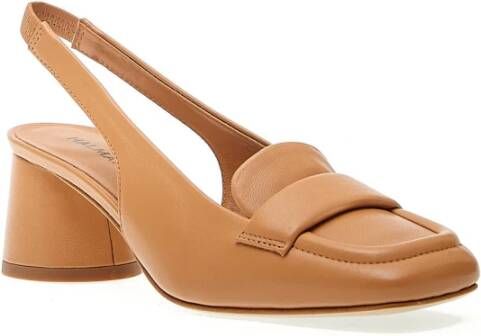 Halmanera Caramello Slingback met 50mm Hak Brown Dames