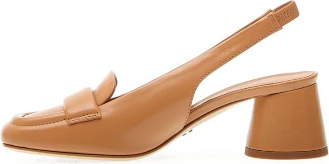 Halmanera Caramello Slingback met 50mm Hak Brown Dames