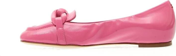 Halmanera Fuxia Leren Loafer Schoenen Pink Dames