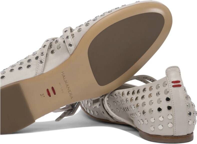 Halmanera Grijze Ballerina's voor Vrouwen Elegante Stijl