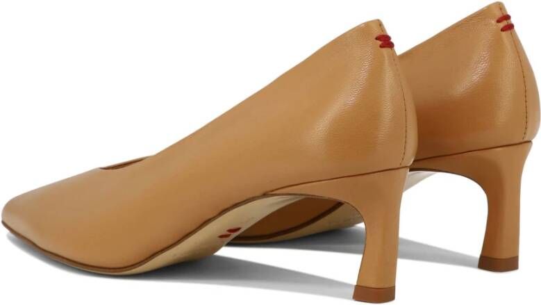 Halmanera Leren Vale Pumps Beige Dames