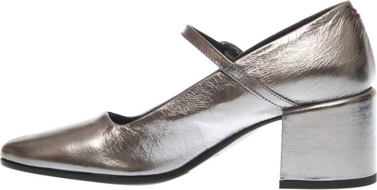 Halmanera Mary Jane Antraciet Gelamineerde Schoenen Gray Dames