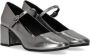 Halmanera Hoge hakken Mary Jane Metal Steel Pump in zilver - Thumbnail 3