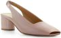 Halmanera Pumps & high heels IRMA PUDERROSA SLINGBACK OPEN TOE PUMPS in poeder roze - Thumbnail 2