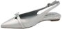 Hal era Zilver Iridescent Leren Slingback Schoenen - Thumbnail 2