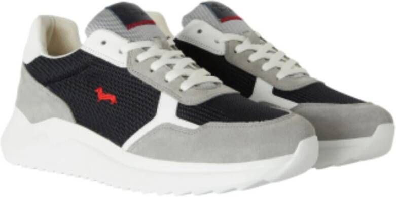 Harmont & Blaine Blauw Grijs Bassotto Logo Sneakers