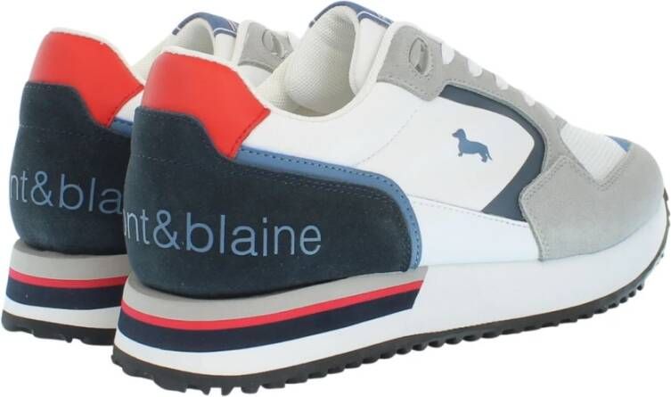 Harmont & Blaine Grijze Bassotto Logo Suède Sneakers
