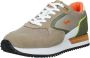 Harmont & Blaine Beige Bassotto Logo Sneakers Suède - Thumbnail 4