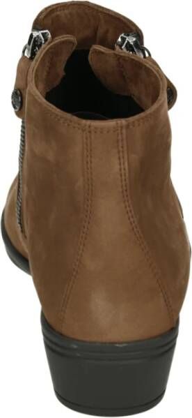 Hartjes Westers stijl cognac nubuck dameslaars