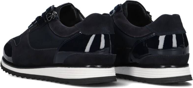 Hassia Blauwe Suède en Lak Sneakers