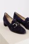 HASSIA Blauwe Suède Loafers met Kettingdetail Blue Dames - Thumbnail 4