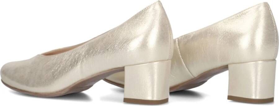 Hassia Gouden Leren Pumps Florence
