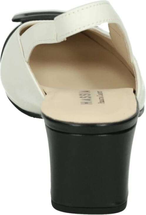 Hassia Witte Sling-back Sandaal