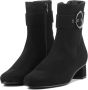 Hassi-A Hassia Enkellaarsjes Dames Laarzen Damesschoenen Suède 303095 Zwart - Thumbnail 6