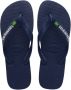 Havaianas Brazil Logo Navy Blue Sandal - Thumbnail 2