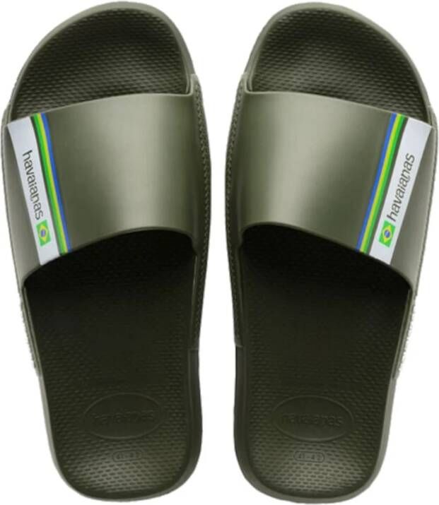 Havaianas Braziliaanse Slide Sandalen Green Heren