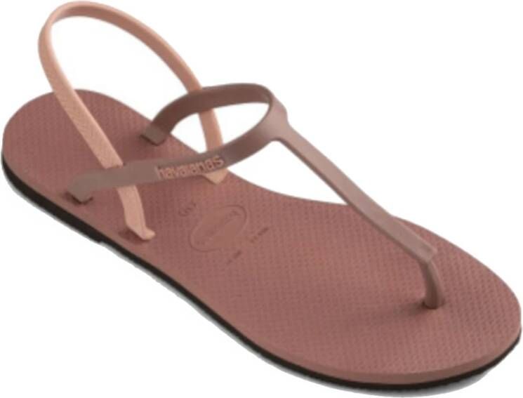 Havaianas Casual Strand Slippers voor Zomerplezier Pink Dames