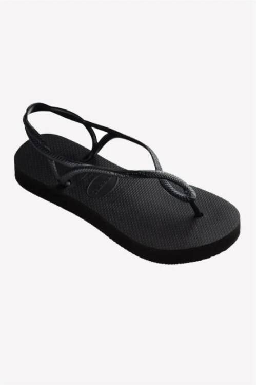 Havaianas Luna Flatform Sandalen Black Dames
