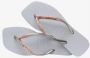 HAVAIANAS Slippers Dames Square Glitter Maat: 41 42 Materiaal: Rubber Kleur: Grijs - Thumbnail 11
