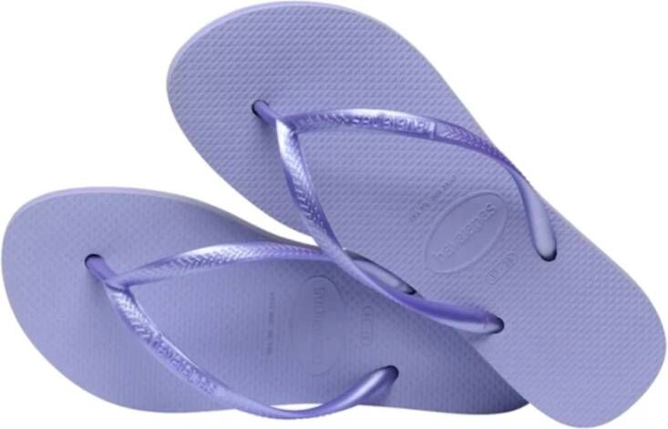 Havaianas Slim Platform Flip Flops Purple Dames