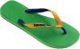 Havaianas Brasil Mix teenslippers groen geel Jongens Rubber 27 28 - Thumbnail 3