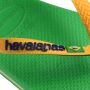 Havaianas Brasil Mix teenslippers groen geel Jongens Rubber 27 28 - Thumbnail 6
