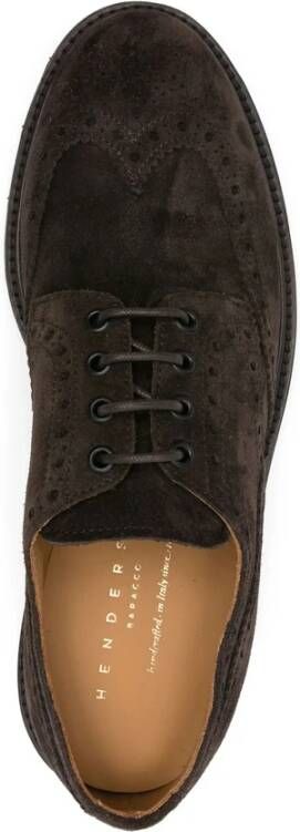 Henderson Baracco Bruin Suède Leren Brogue Schoenen