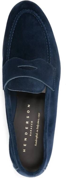 Henderson Baracco Navy Blue Penny Slot Schoen