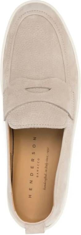 Henderson Beige Leren Loafers Casual Flats