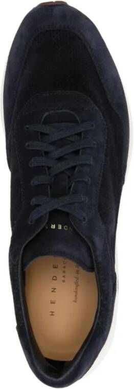 Henderson Blauwe Suède Casual Sneakers