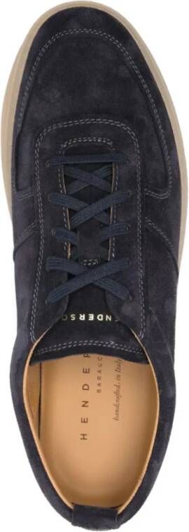 Henderson Blauwe Suède Casual Sneakers
