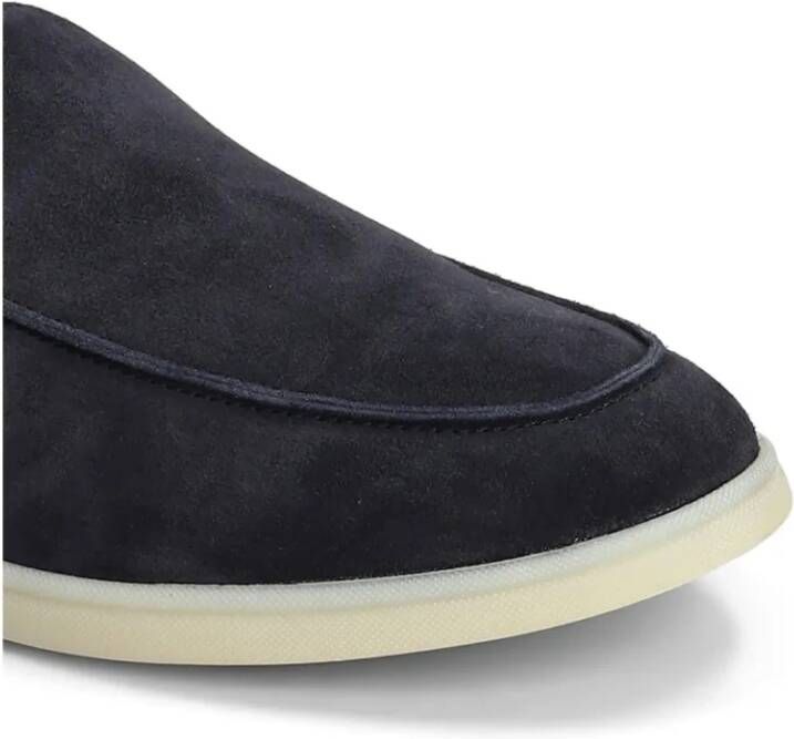 Henderson Blauwe Suède Loafers