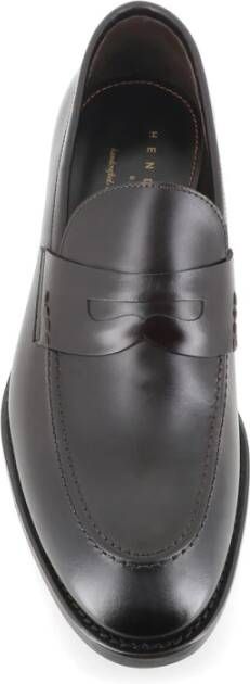 Henderson Bruine Leren Mocassin Sandalen